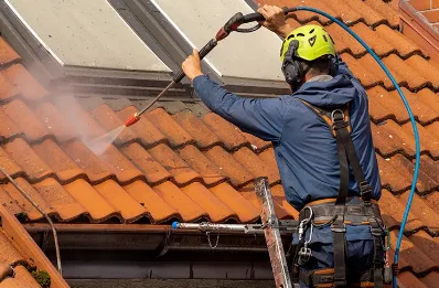 Démoussage et hydrofuge de toiture à Beurlay